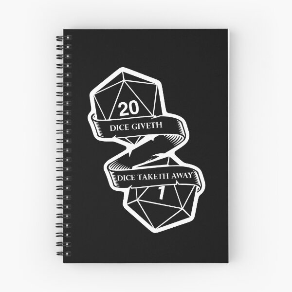 Item preview, D20 dice giveth dice taketh away designed and sold by TankandDPS.