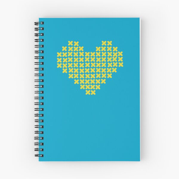 Item preview, Heart with cross-stitch to support Ukraine designed and sold by anyramagic.