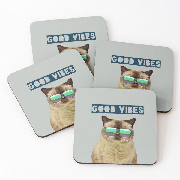 Item preview, Good Vibes  designed and sold by CatwithSpecs.