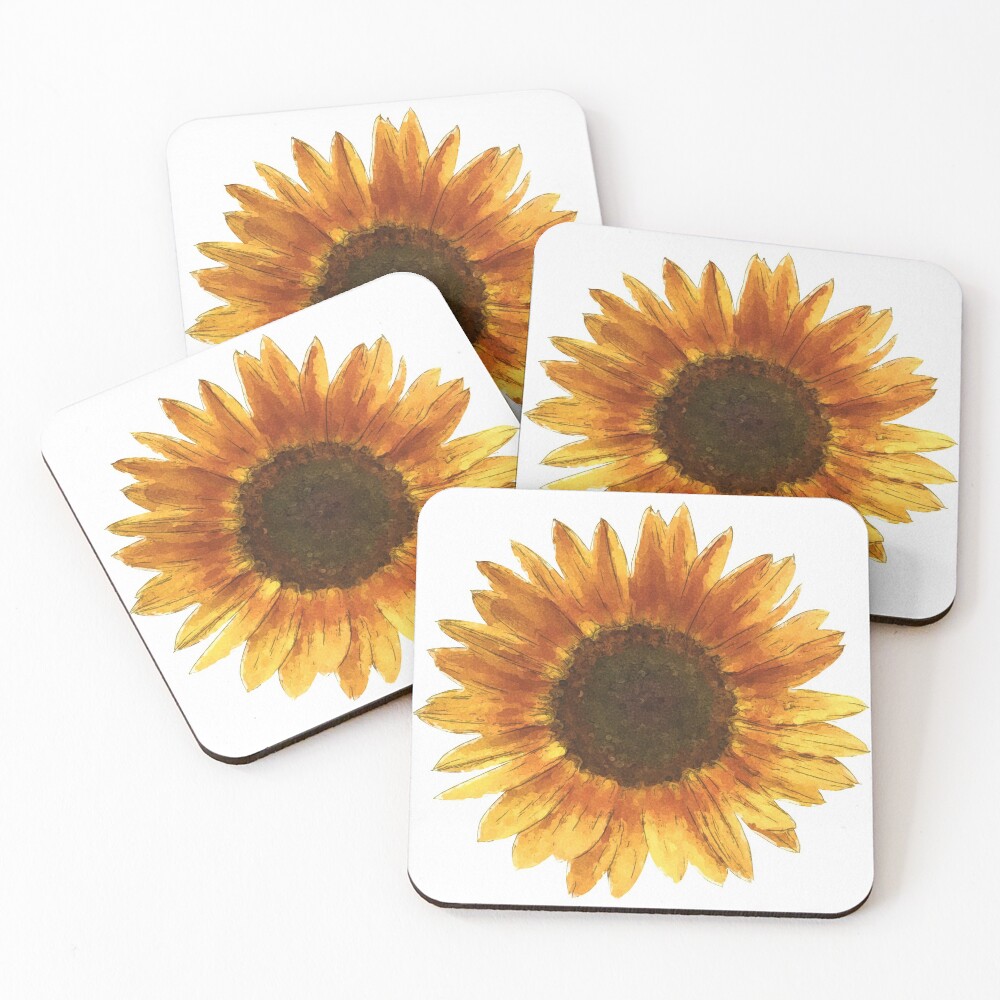 Sunflower Coasters (Set of 4)
