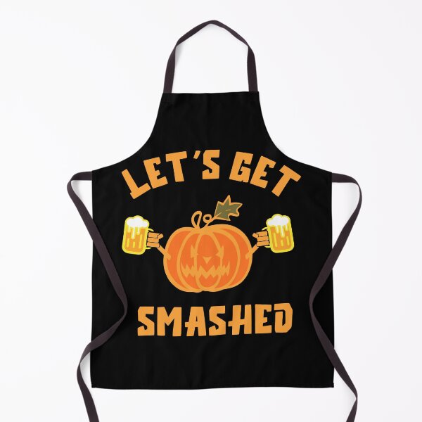 Item preview, Mens Let's Get Smashed Funny Pumpkin Halloween Costume designed and sold by SpookySeasonTee.