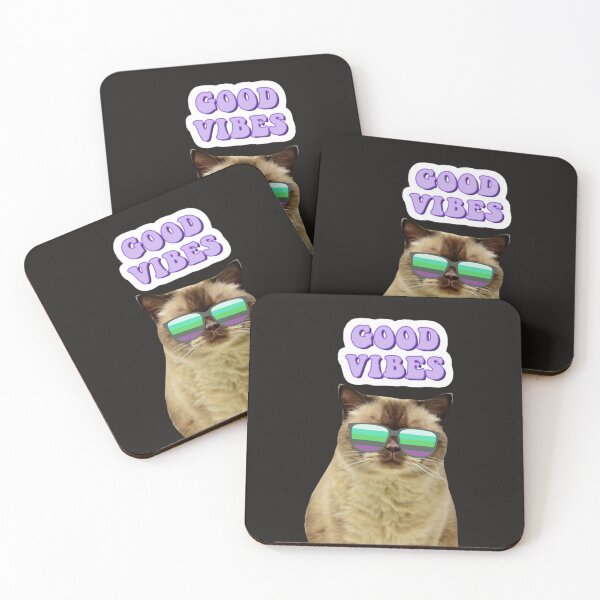Item preview, Good vibes  designed and sold by CatwithSpecs.