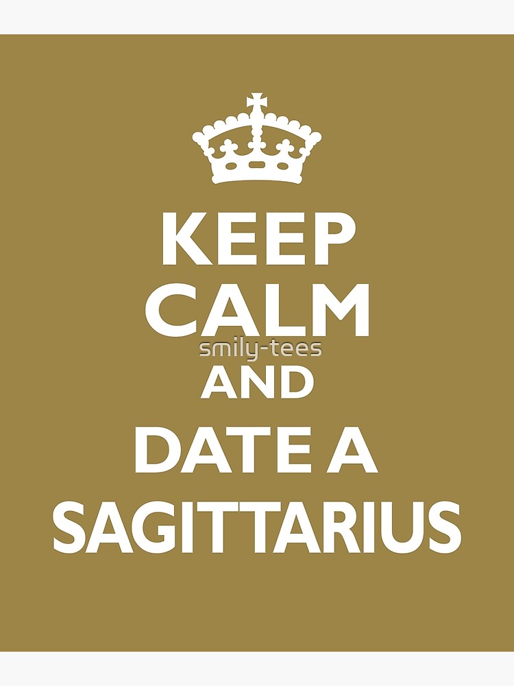 Sagittarius Zodiac Keep Calm Date Aquarius Funny Cool