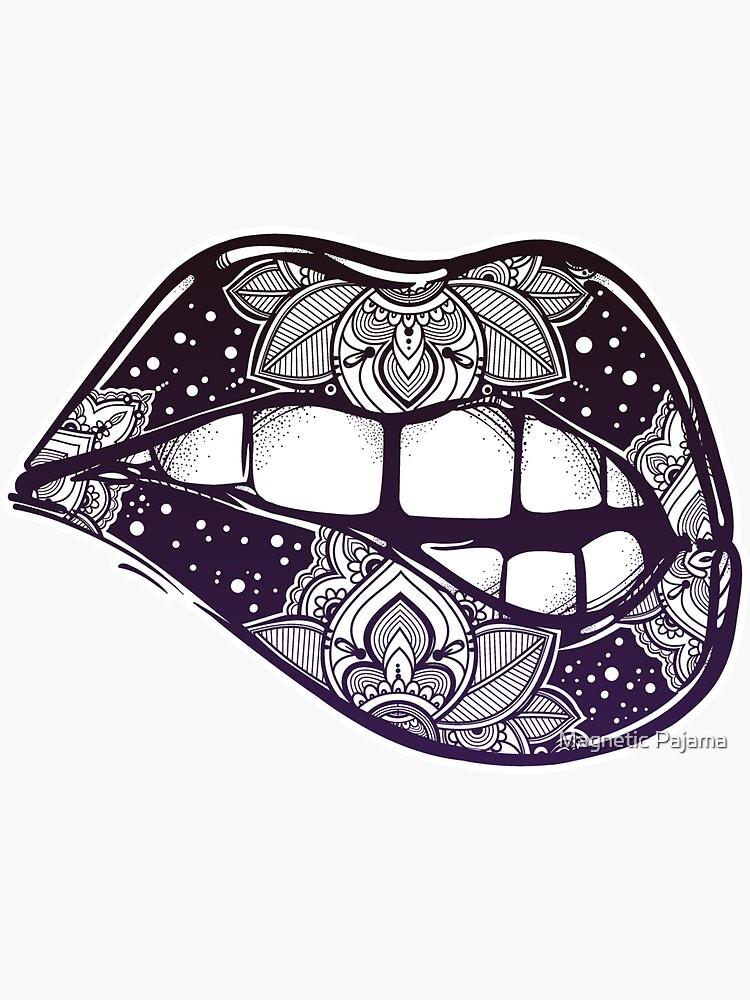 Sexy Paisley Lips by MagneticMama