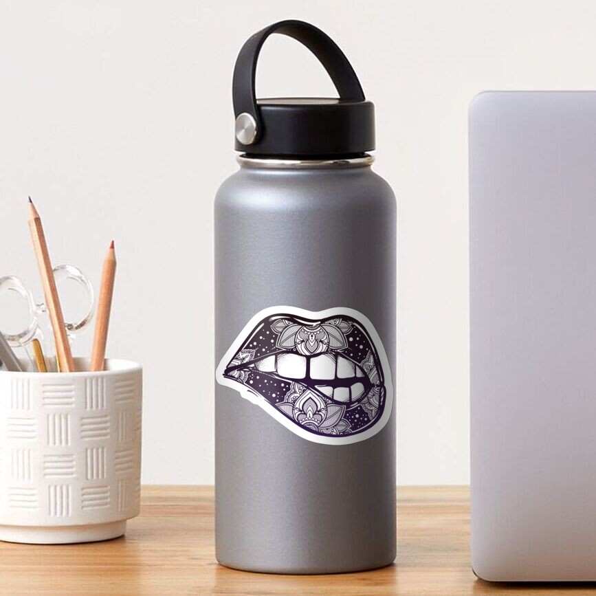 Sexy Paisley Lips Sticker