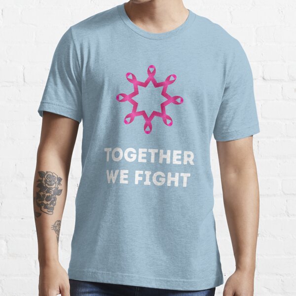 Together We Fight American Football Breast Cancer T-Shirt - Anynee