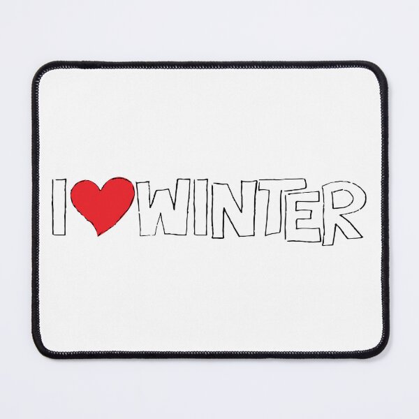Item preview, I Heart Winter Illustrated Text with a heart designed and sold by AngelDawnDesign.