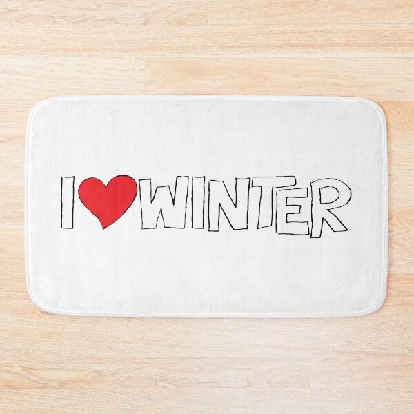 Item preview, I Heart Winter Illustrated Text with a heart designed and sold by AngelDawnDesign.