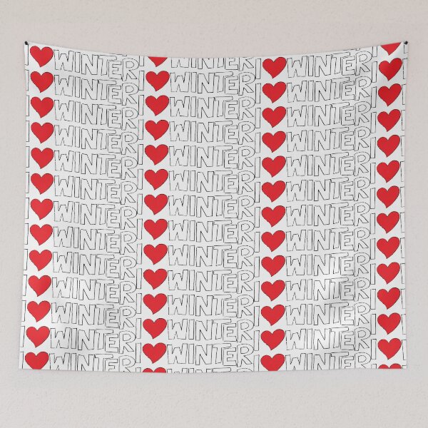 Item preview, I Heart Winter Illustrated Text with a heart designed and sold by AngelDawnDesign.