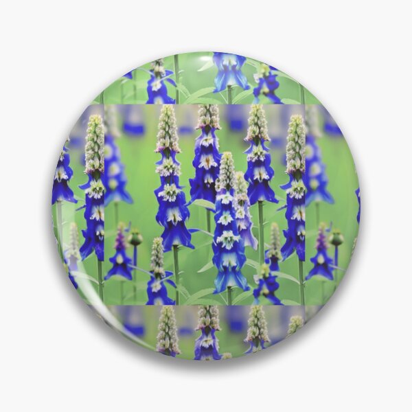 Item preview, blue delphinium flowers designed and sold by starfishstuff.