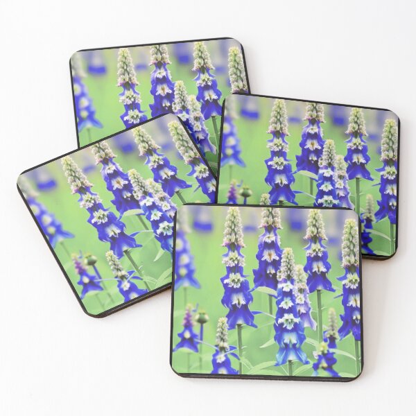 Item preview, blue delphinium flowers designed and sold by starfishstuff.