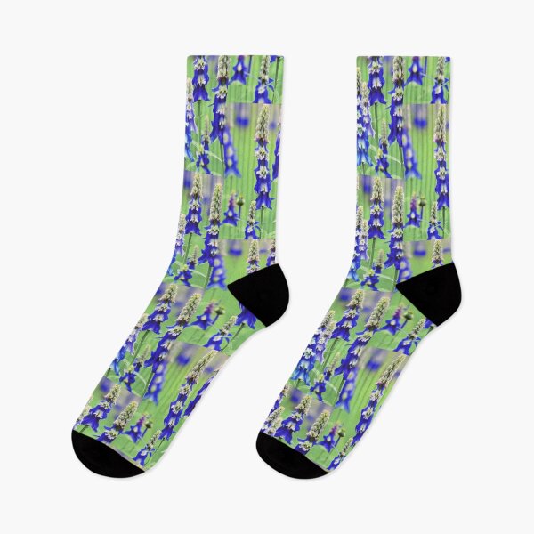 Item preview, blue delphinium flowers designed and sold by starfishstuff.