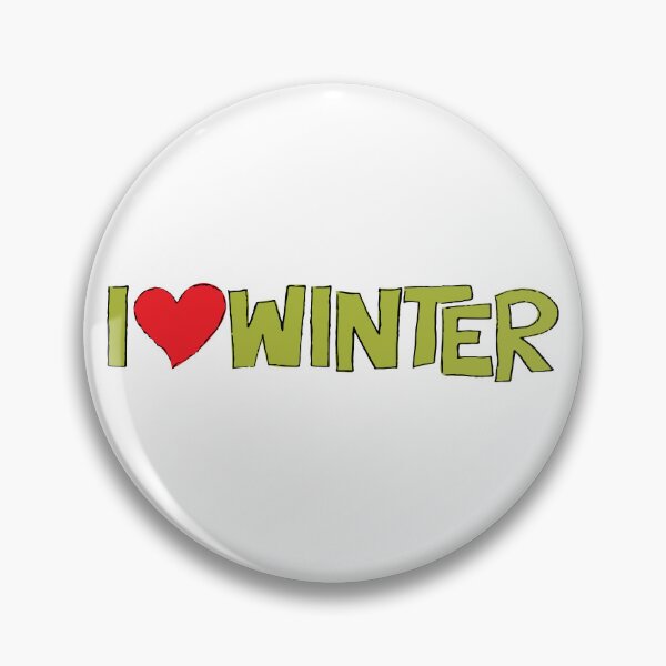 Item preview, I Heart Winter Illustrated Text with a heart designed and sold by AngelDawnDesign.