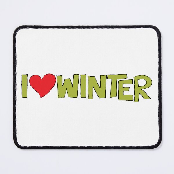 Item preview, I Heart Winter Illustrated Text with a heart designed and sold by AngelDawnDesign.