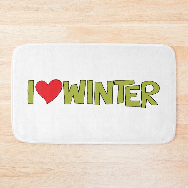 Item preview, I Heart Winter Illustrated Text with a heart designed and sold by AngelDawnDesign.