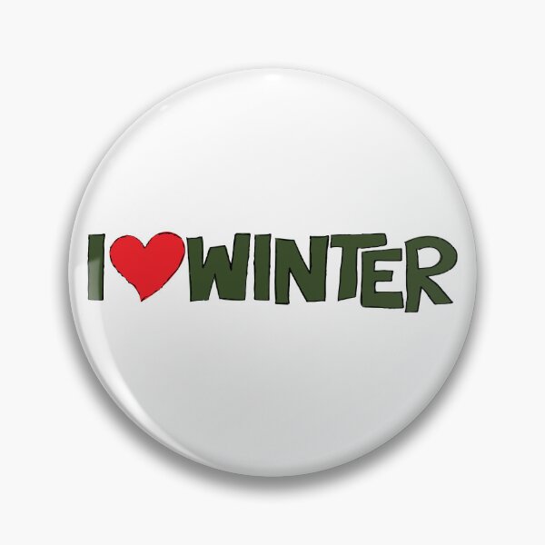 Item preview, I Heart Winter Illustrated Text with a heart designed and sold by AngelDawnDesign.