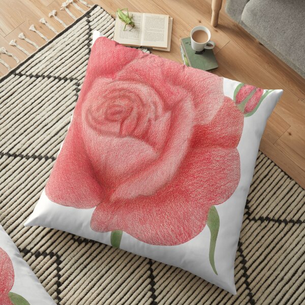 Rose Floor Pillow