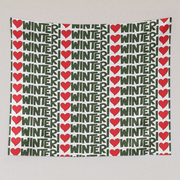Item preview, I Heart Winter Illustrated Text with a heart designed and sold by AngelDawnDesign.