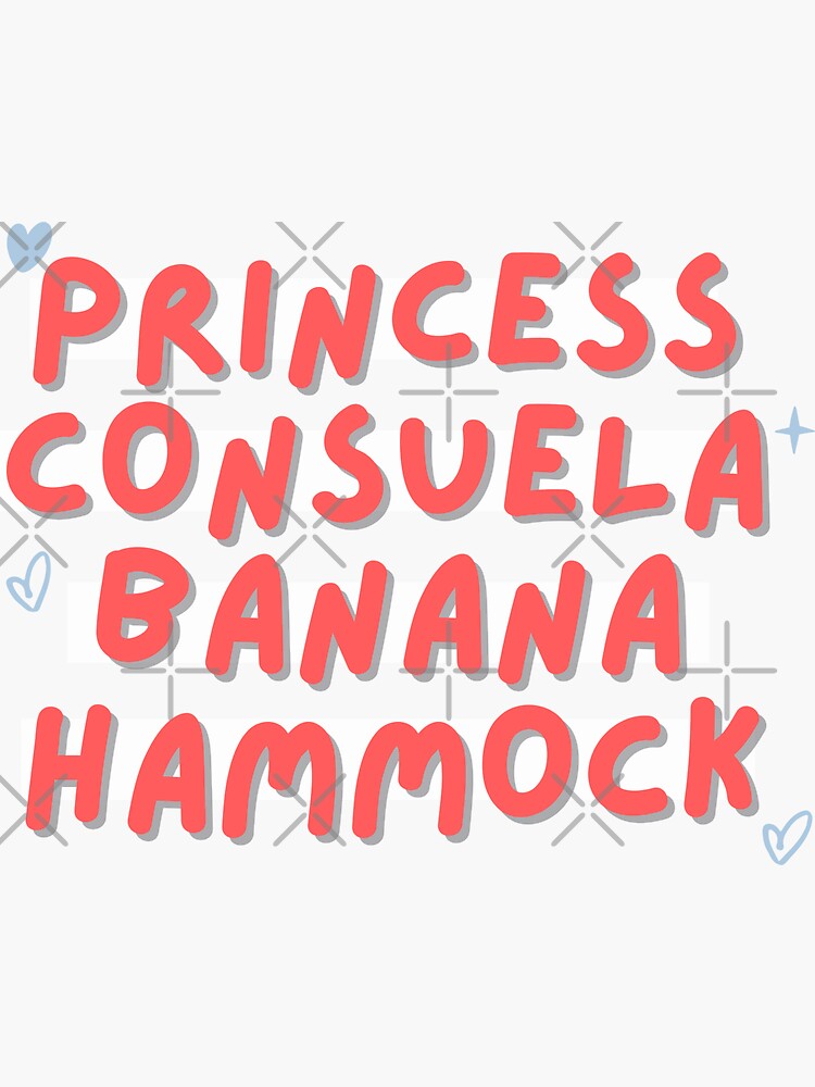 "Princess Consuela Banana Hammock (red)" Sticker for Sale by