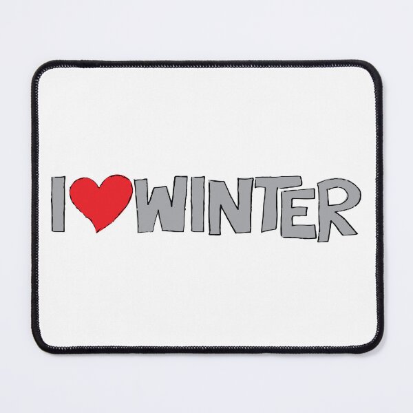 Item preview, I Heart Winter Illustrated Text with a heart designed and sold by AngelDawnDesign.