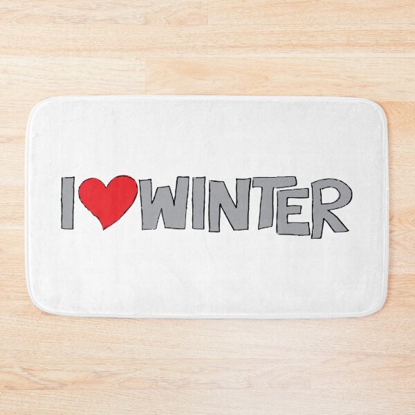 Item preview, I Heart Winter Illustrated Text with a heart designed and sold by AngelDawnDesign.