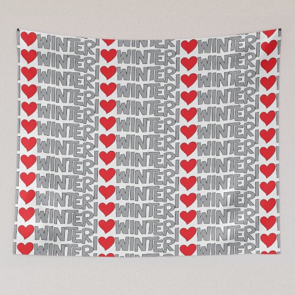 Item preview, I Heart Winter Illustrated Text with a heart designed and sold by AngelDawnDesign.