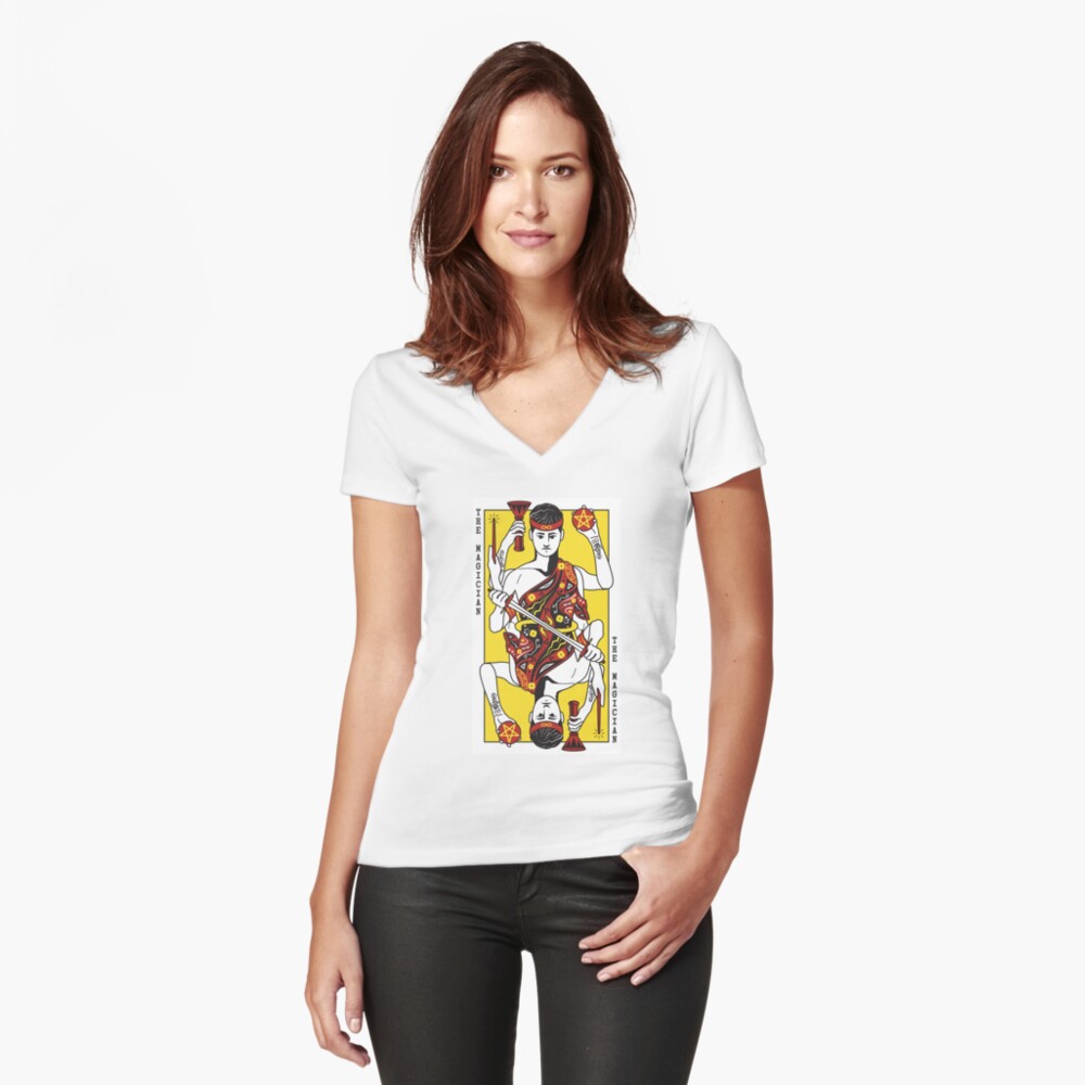 Item preview, Fitted V-Neck T-Shirt designed and sold by 1Booker.