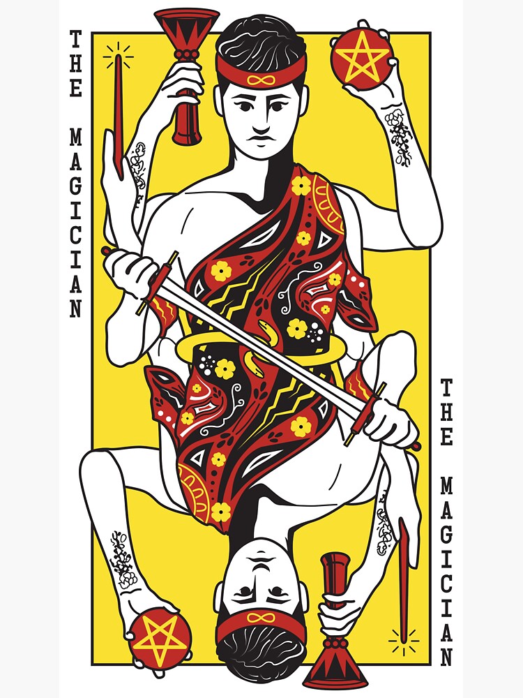 Thumbnail 3 of 3, Sticker, The Magician designed and sold by 1Booker.