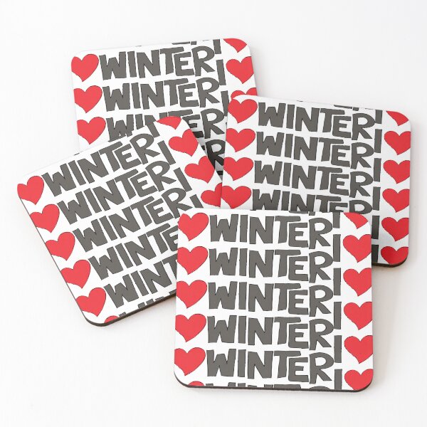 Item preview, I Heart Winter Illustrated Text with a heart designed and sold by AngelDawnDesign.