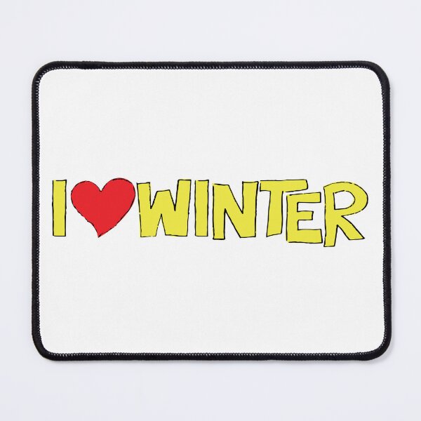 Item preview, I Heart Winter Illustrated Text with a heart designed and sold by AngelDawnDesign.