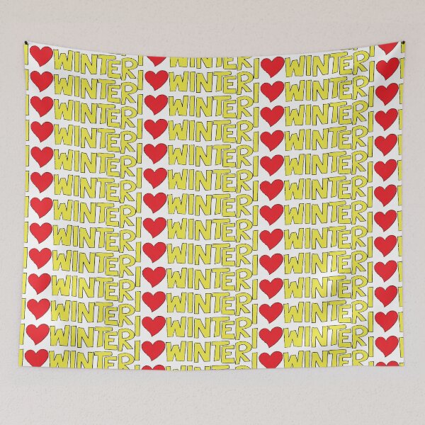 Item preview, I Heart Winter Illustrated Text with a heart designed and sold by AngelDawnDesign.