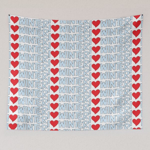 Item preview, I Heart Winter Illustrated Text with a heart designed and sold by AngelDawnDesign.