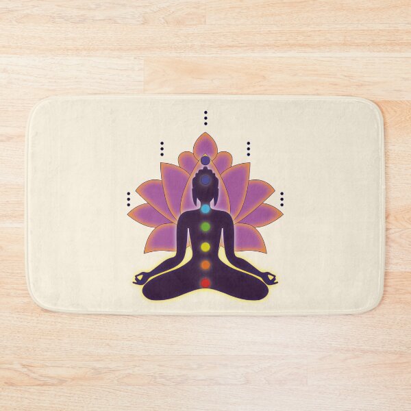 Item preview, Lotus Meditation Pose with Chakras designed and sold by AcharyaStudio.