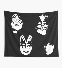 KISS - STENCIL - ART Wall Tapestry