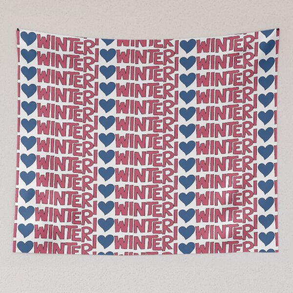 Item preview, I Heart Winter Illustrated Text with a heart designed and sold by AngelDawnDesign.