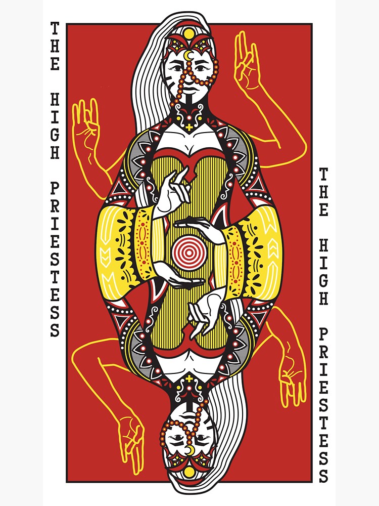 Thumbnail 3 of 3, Sticker, The High Priestess designed and sold by 1Booker.