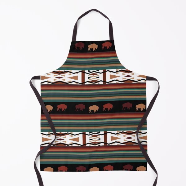 Aperçu de l'œuvre Motif aztèque Buffalo américain créée et vendue par handsoftime2020.