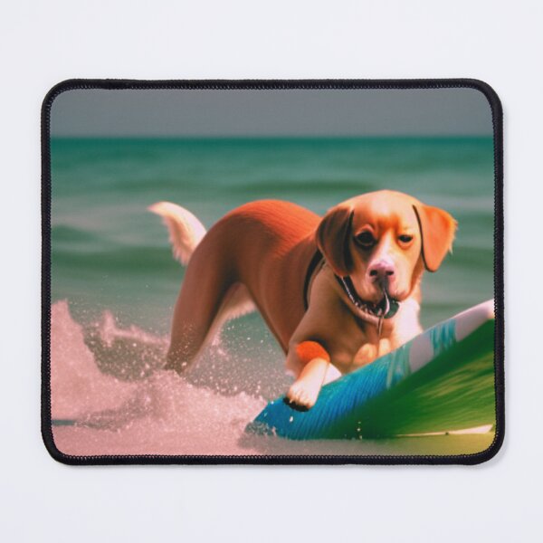 Item preview, PUPPY LAB ON SURF BOARD designed and sold by starfishstuff.