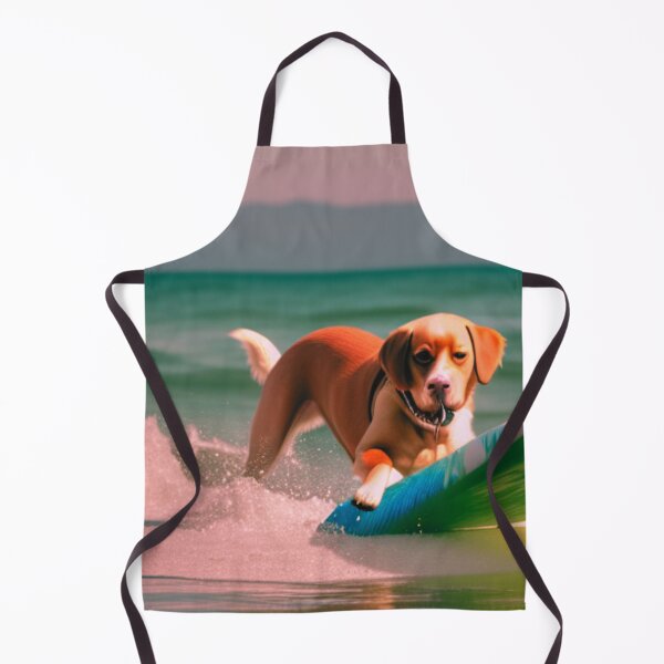 Item preview, PUPPY LAB ON SURF BOARD designed and sold by starfishstuff.