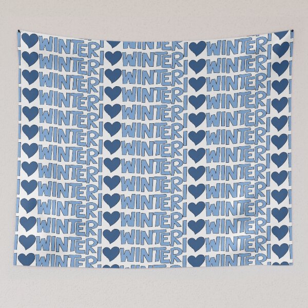 Item preview, I Heart Winter Illustrated Text with a heart designed and sold by AngelDawnDesign.