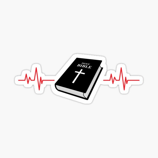 "Holy Bible Pulse Design" Sticker for Sale by Deadlycloak Redbubble