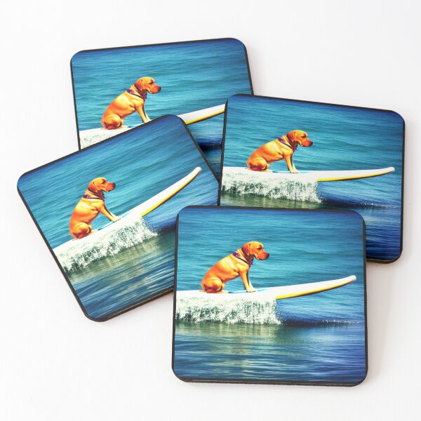 Item preview, Puppy Lab On Surf Board designed and sold by starfishstuff.