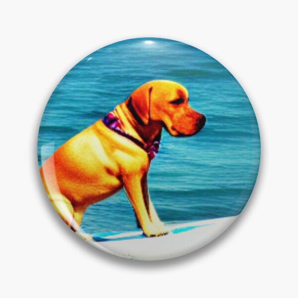 Item preview, Puppy Lab On Surf Board designed and sold by starfishstuff.