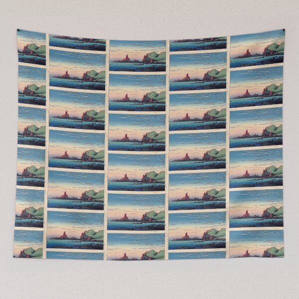 Item preview,  Kawase Hasui  Artist- Kawase Hasui (1883-1957) Title- Ryûga Island, Oga Peninsula designed and sold by TeeARTHY.