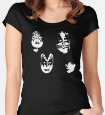 KISS - STENCIL - ART Women's Fitted Scoop T-Shirt