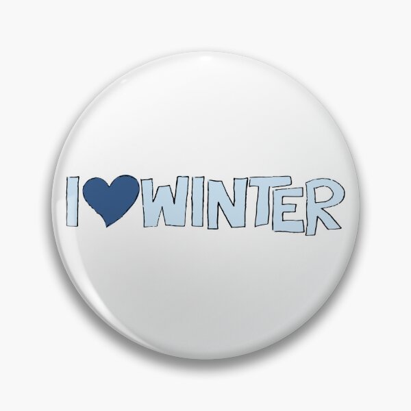 Item preview, I Heart Winter Illustrated Text with a heart designed and sold by AngelDawnDesign.
