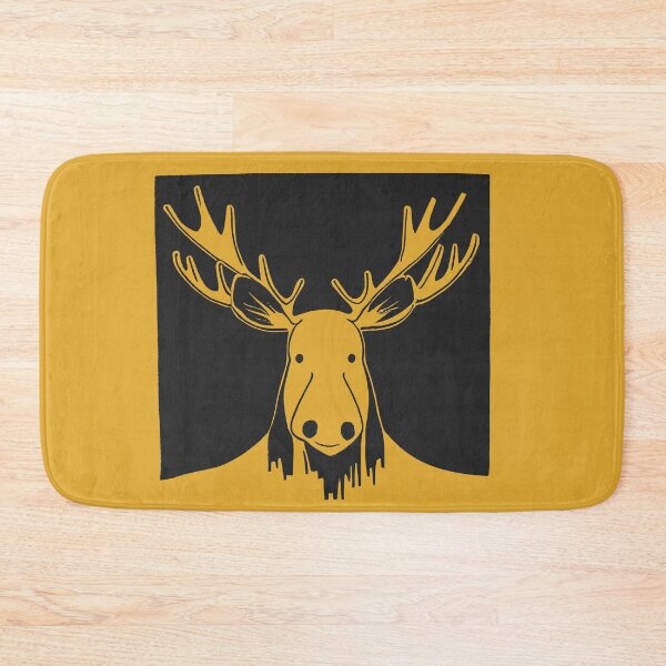Item preview, Black and White Moose print designed and sold by ThePurpleMelon.