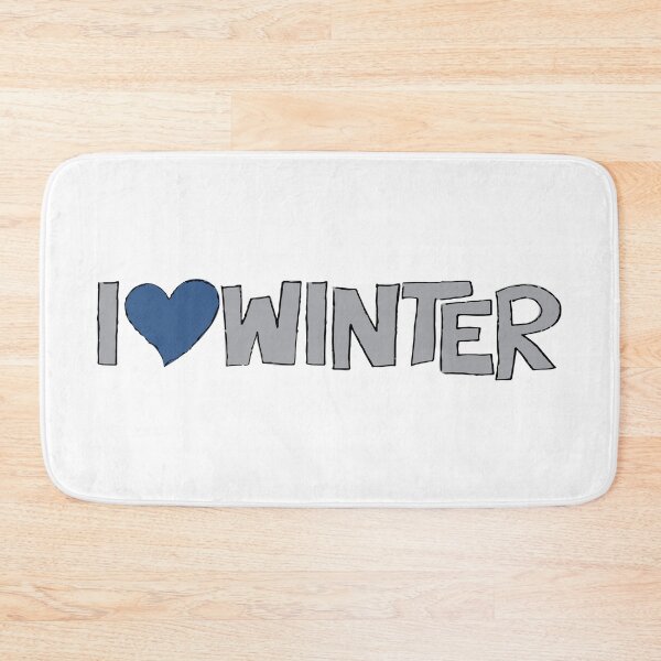 Item preview, I Heart Winter Illustrated Text with a heart designed and sold by AngelDawnDesign.