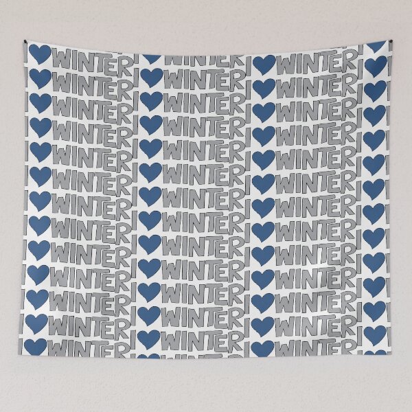 Item preview, I Heart Winter Illustrated Text with a heart designed and sold by AngelDawnDesign.