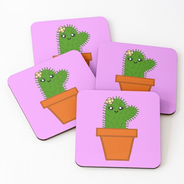 Item preview, Cute cactus-purple background designed and sold by charmednight.